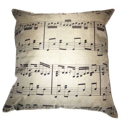 Lillowz Sheet Music Canvas Throw Pillow 17-inch