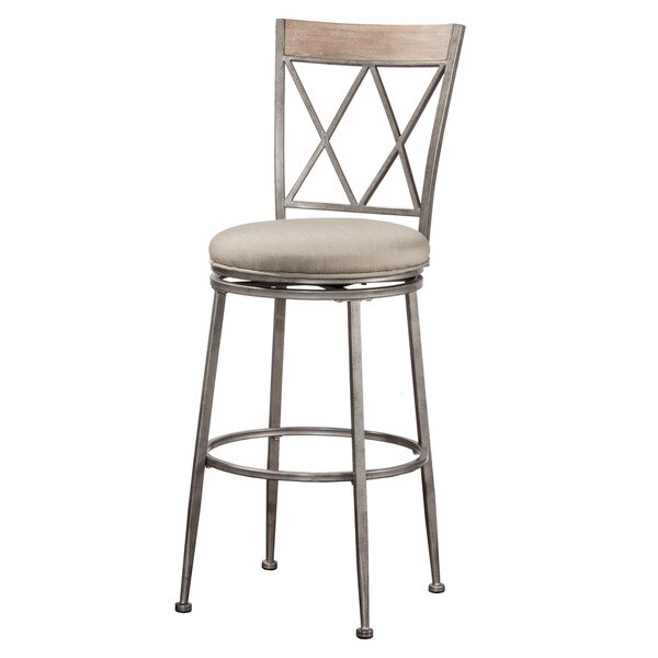 Hilale Furniture Indoor Outdoor Swivel Counter Stool Hilale Furniture Indoor Outdoor Swivel Counter Stool In Aged Pewter