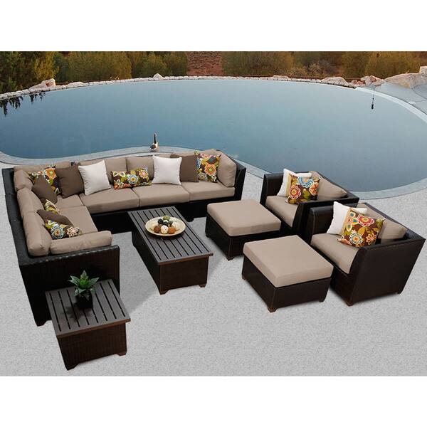 Shop Barbados 12 Piece Outdoor Wicker Patio Furniture Set 12c