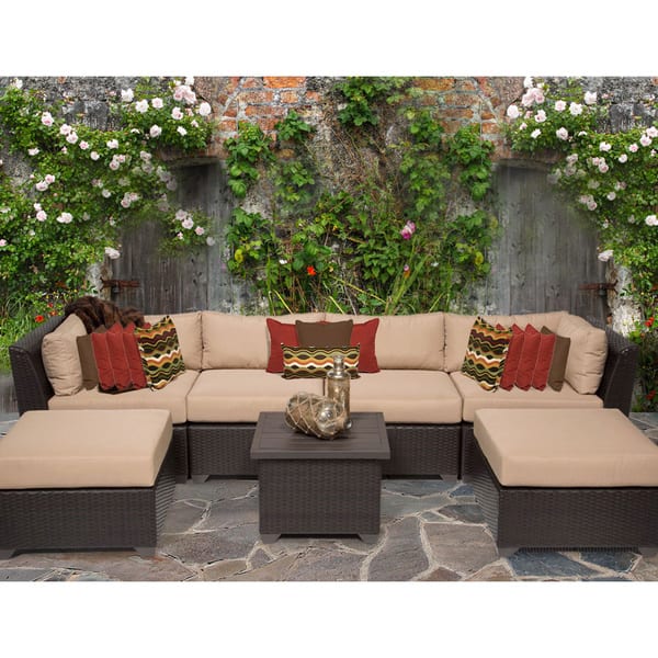 Shop Barbados 7 Piece Outdoor Wicker Patio Furniture Set 07a Overstock 15269187