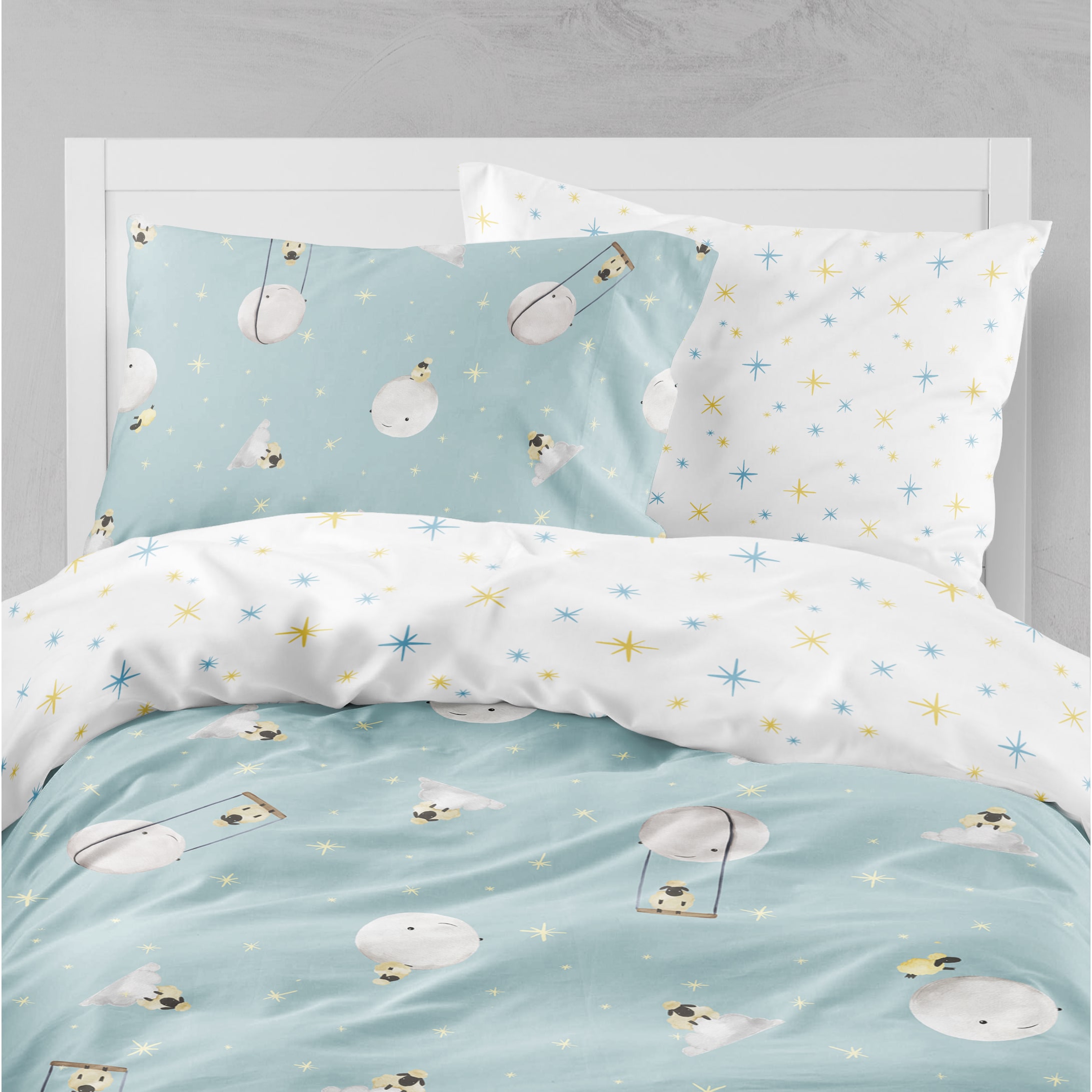 Shop Oliver Gal Signature Collection Sheep Moon Duvet On Sale