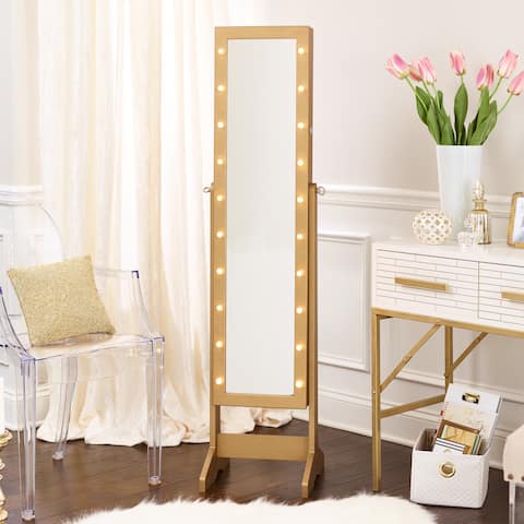 Furniture Clearance Liquidation Our Best Home Goods Deals Cheval Freestanding Jewelry Armoire With Led Lights