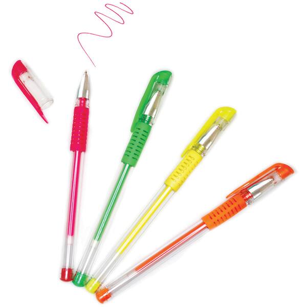 Scrapbook Gel Pens 4/PkgNeons Overstock 15269549