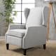 Wescott Wingback Pushback Recliner by Christopher Knight Home - taupe tweed