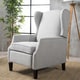 preview thumbnail 20 of 18, Wescott Contemporary Fabric Wingback Pushback Recliner by Christopher Knight Home taupe tweed