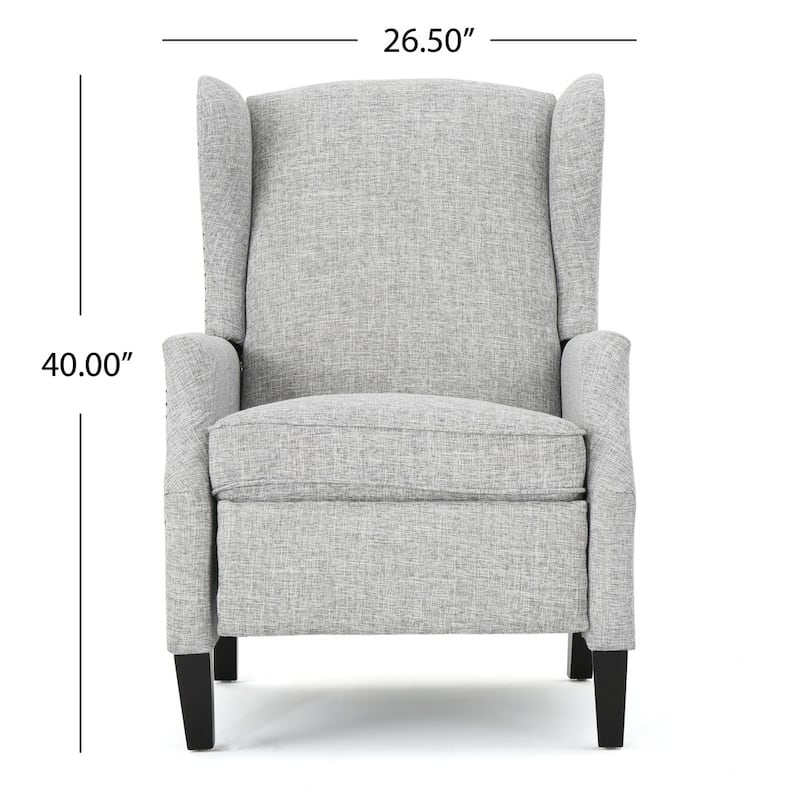 Wescott Wingback Pushback Recliner by Christopher Knight Home