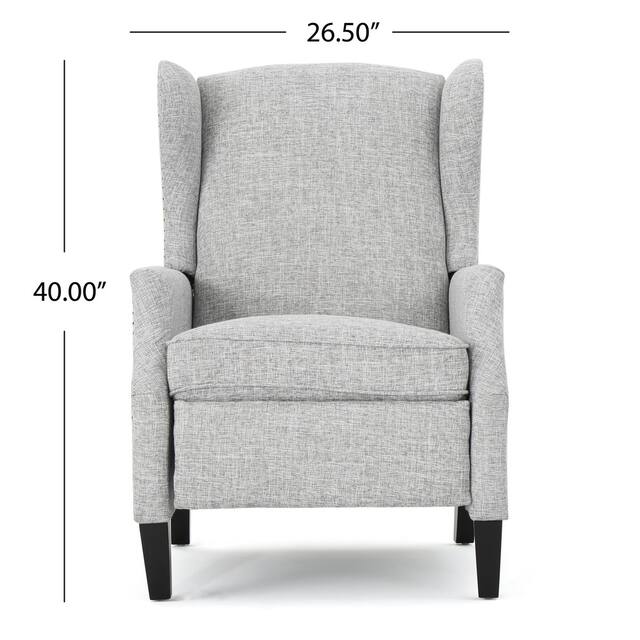 Wescott Wingback Pushback Recliner by Christopher Knight Home