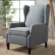 Wescott Wingback Pushback Recliner by Christopher Knight Home - Charcoal