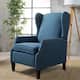 Wescott Wingback Pushback Recliner by Christopher Knight Home - Navy blue