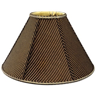 Cowhide 9 x 10 x 7 Royal Designs HB-623-10 Shallow Drum Lamp Shade 