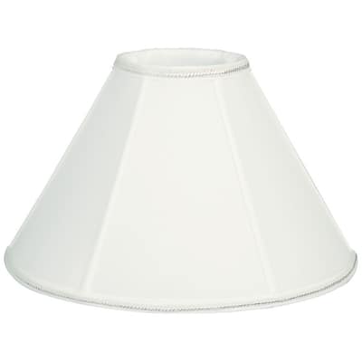 Royal Designs Round Empire Designer Lamp Shade, White, 6 x 16 x 10