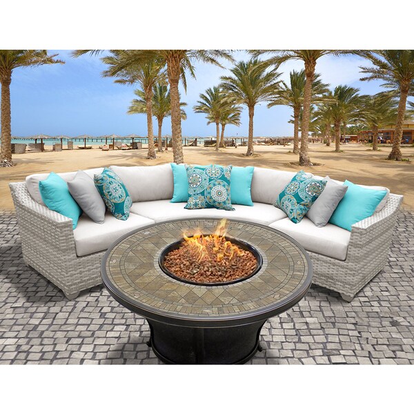 Tk classics fairmont 14 piece 2025 outdoor wicker patio furniture set