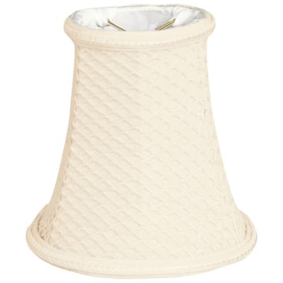 Royal Designs Lace Pattern Bell Designer Lamp Shade, Eggshell, 6.5 x 12 x 10.5