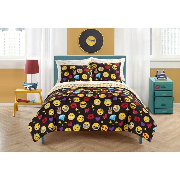 Bedding Sets Duvet Covers Red White Yellow Christmas Emoji