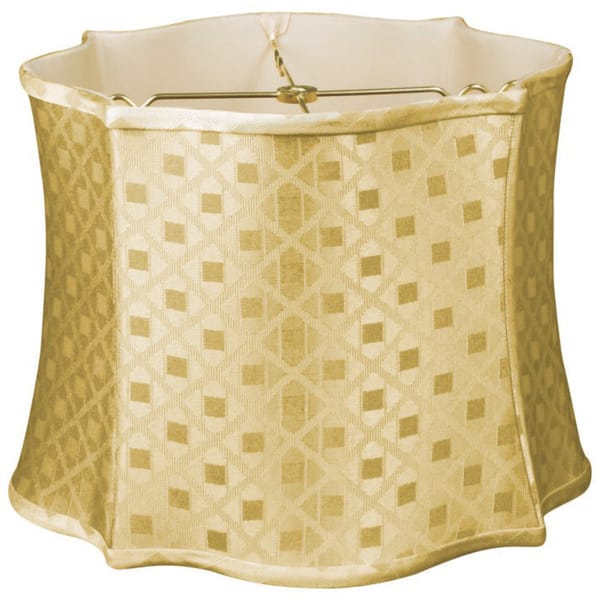 Royal Designs Fancy Scalloped Square Designer Lamp Shade Royal Designs Fancy Scalloped