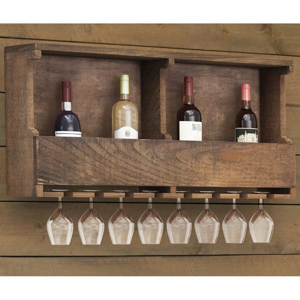 Carbon Loft Lawrence Reclaimed Wood Wine Rack Shopping