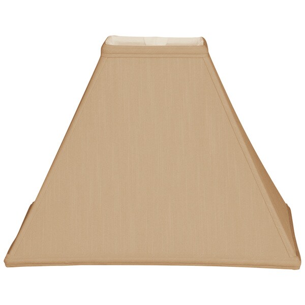 Royal Designs Square Sharp Corner Basic Lamp Shade, Antique Gold