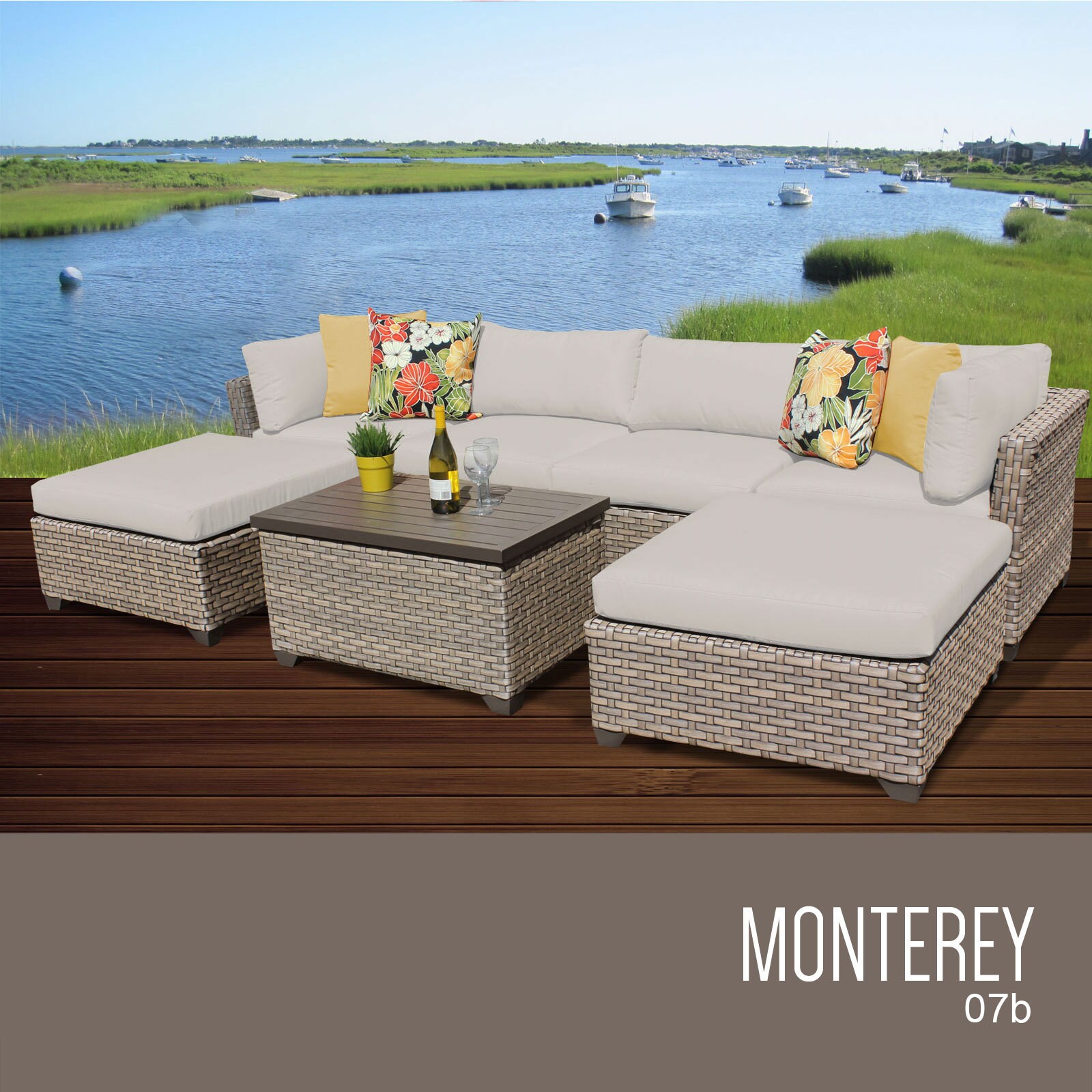 Monterey 8 piece 2024 sectional set with cushions