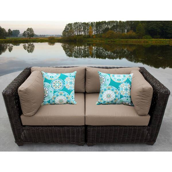 Venice 2 Piece Outdoor Wicker Patio Furniture Set 02a Overstock