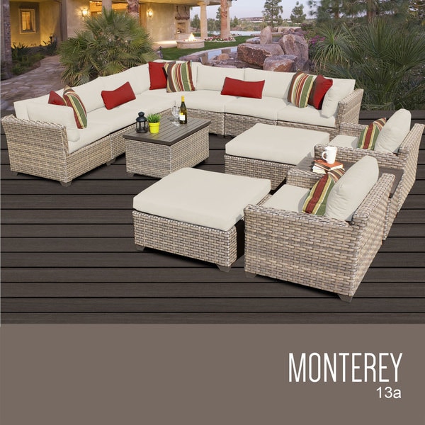 13 piece rattan outlet sectional