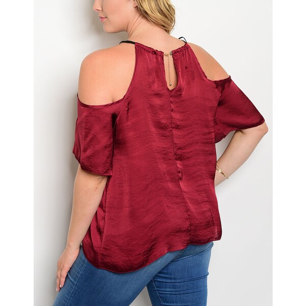 plus size red halter top
