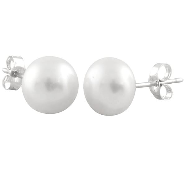 Perfect Gift Sterling Silver 5 Pair Multi Color Freshwater Cultured Pearl Earring Set