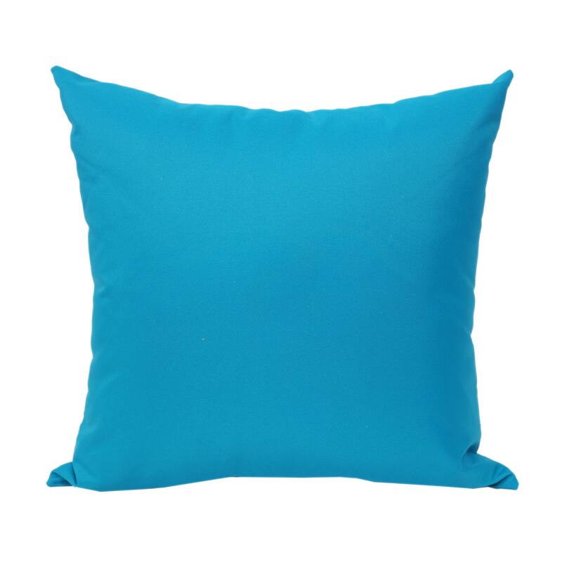 Blue Outdoor Throw Pillow from Home Accent Pillows - Aqua Single