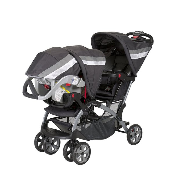 how to put a carseat in a baby trend sit and stand stroller