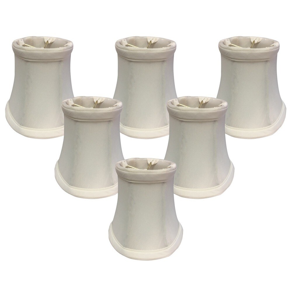 Royal Designs Gold Fabric Chandelier Lampshades (Pack of 6) Royal Designs Gold Fabric Chandelier Lampshades (Pack of 6)