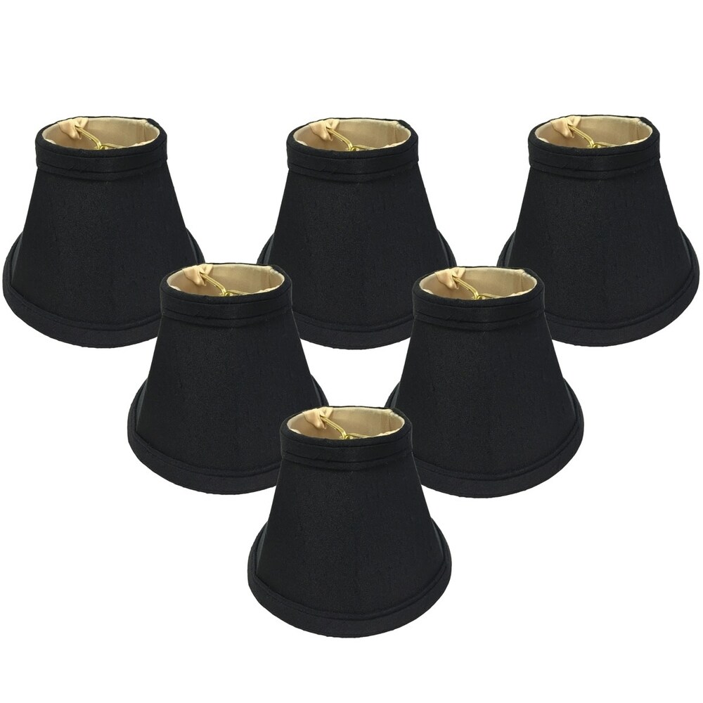 Royal Designs Blue Modified Bell Chandelier Lamp Shades, 3 Royal Designs Blue Modified Bell Chandelier Lamp Shades, 3