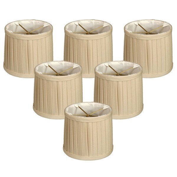 Royal Designs Side Pleat Chandelier Shade Clip-On 5 x 6 x 4.5 