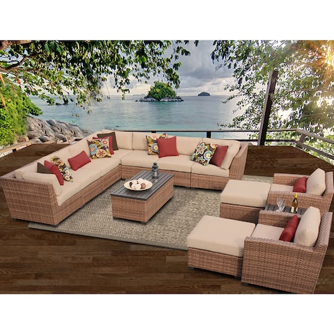 Laguna 13 Piece Outdoor Wicker Patio Furniture Set 13a