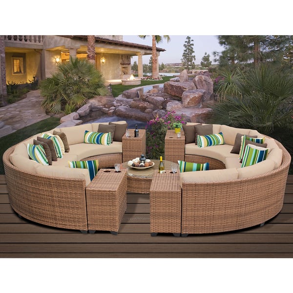 Laguna 11 Piece Outdoor Wicker Patio Furniture Set 11b Overstock