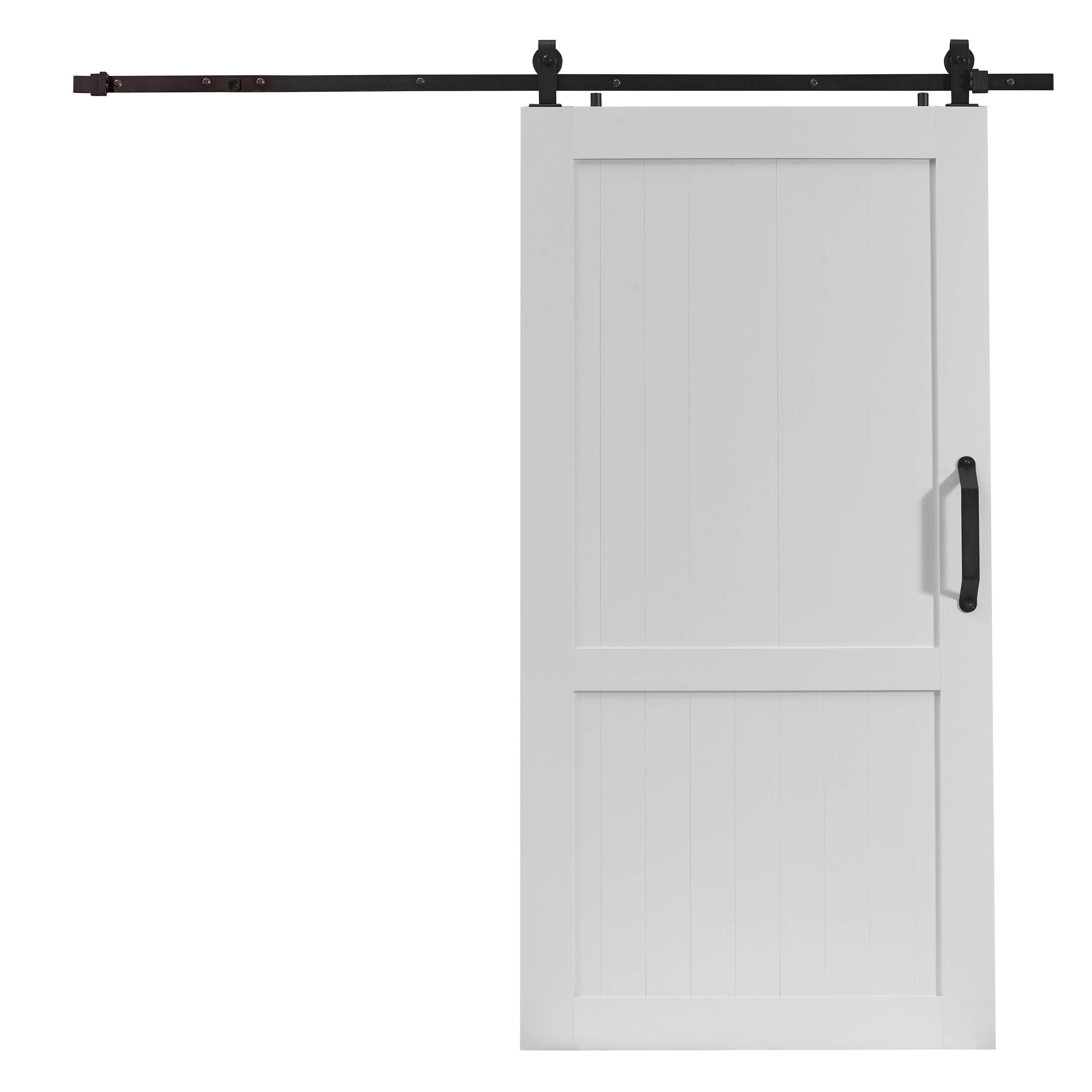 LTL Home Products MLB4284WGHKD Millbrooke Ready to Assemble PVC Barn Door Kit X for sale online