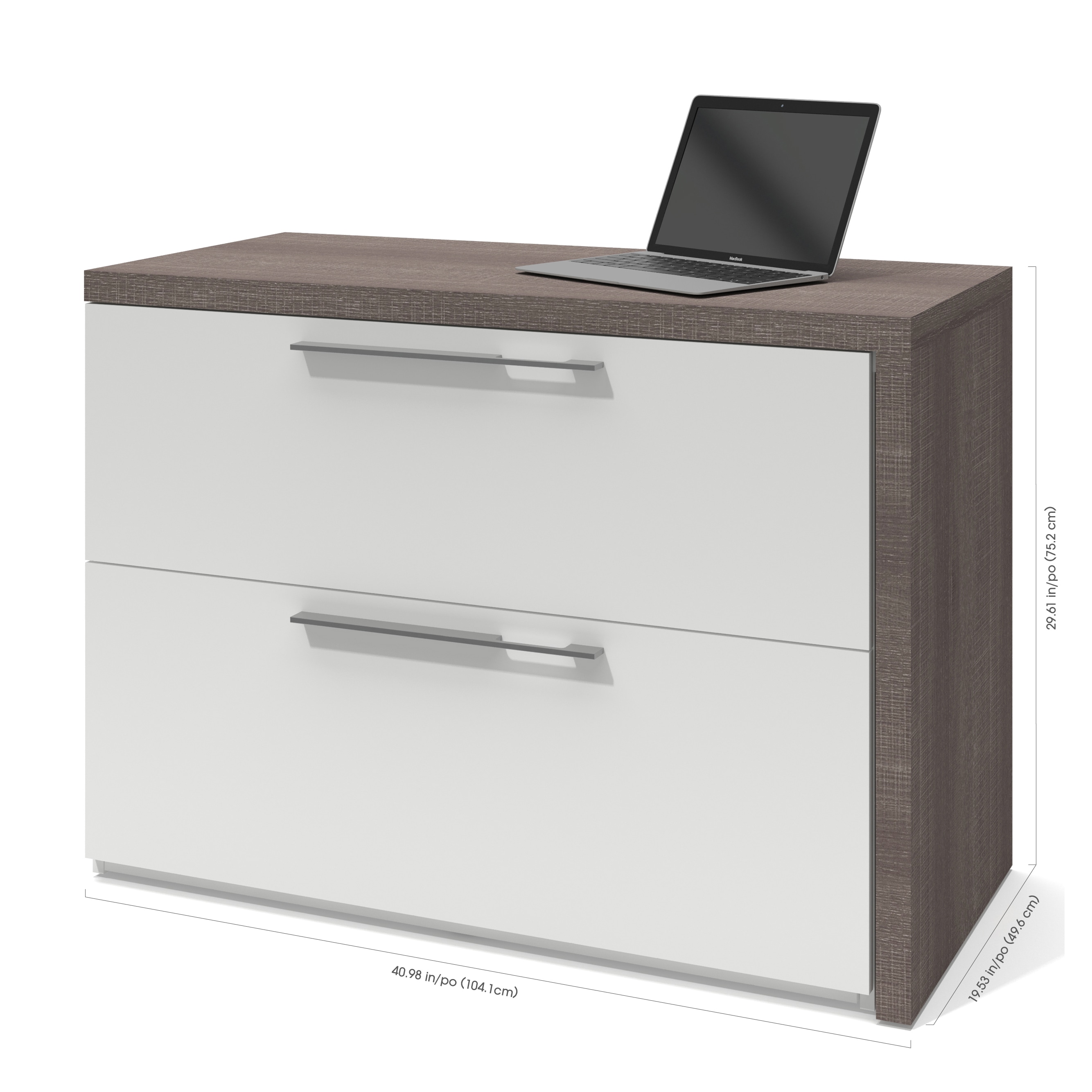 Shop Bestar Small Space 2 Piece Sliding Computer Desk And 20 Inch