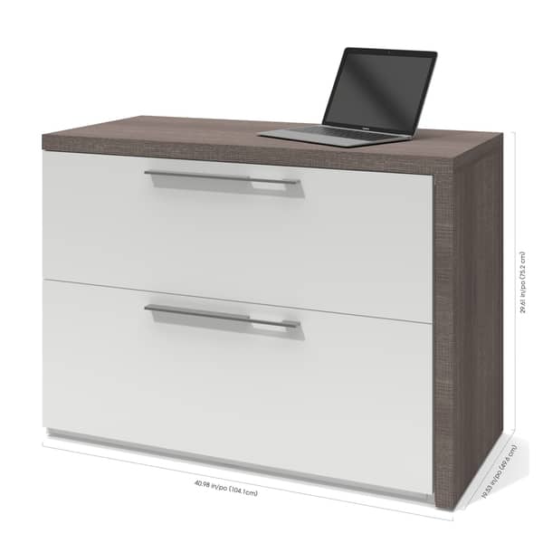 Shop Bestar Small Space 2 Piece Sliding Computer Desk And 20 Inch