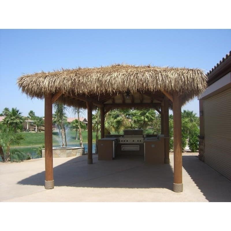 Mexican Palm Thatch Panel 4' x 4' - 6-piece Bundle - 4 ft. x 4 ft.
