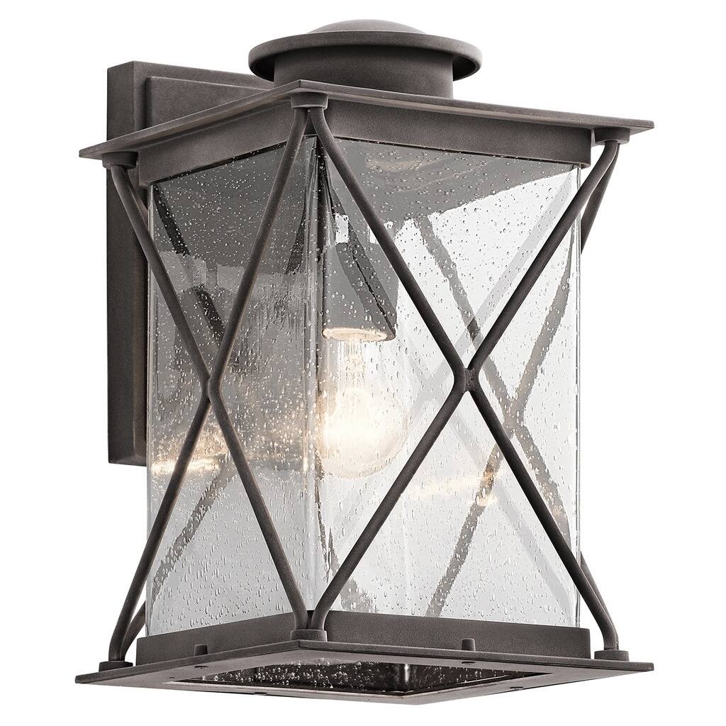 Kichler Lighting Argyle Collection 1-light Weathered Zinc Outdoor Wall Lantern