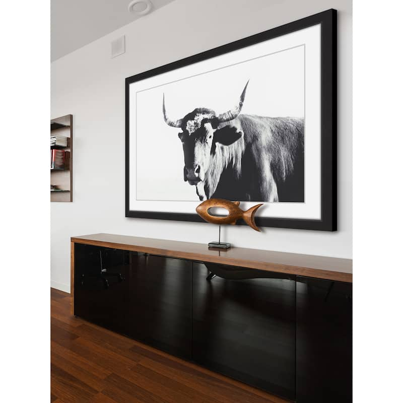 Steer Face' Framed Painting Print - Bed Bath & Beyond - 15278556