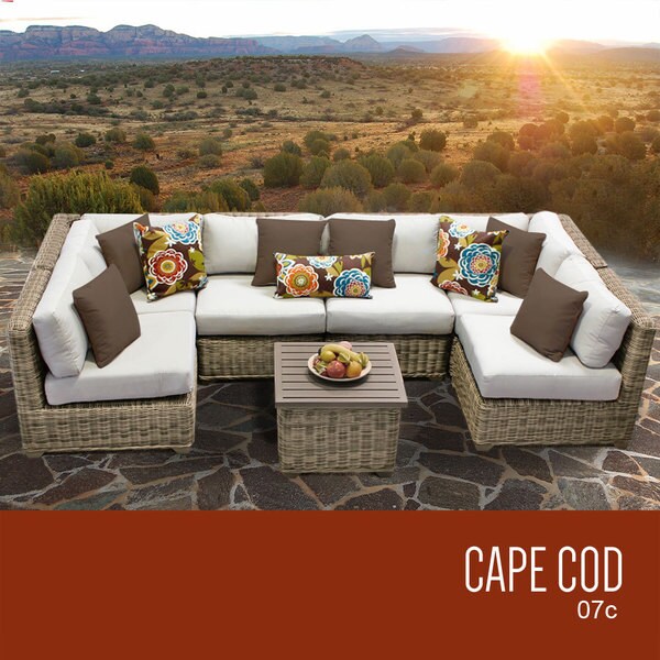Cape Cod 7 Piece Outdoor Wicker Patio Furniture Set 07c Free Cape Cod 7 Piece Outdoor Wicker Patio Furniture Set 07c Free Shipping Today Com 21748643