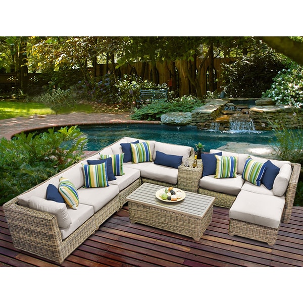 10 piece wicker patio set