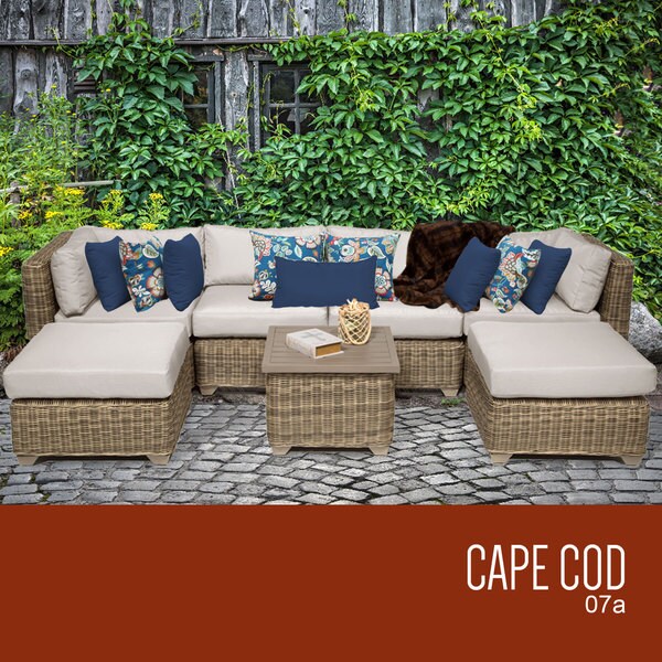 Cape Cod 7 Piece Outdoor Wicker Patio Furniture Set 07a Free Cape Cod 7 Piece Outdoor Wicker Patio Furniture Set 07a Free Shipping Today Com 21748645