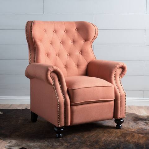 Purple French Country Living Room Chairs Online At Walder Tufted Fabric Recliner Club Chair By Christopher Knight Home