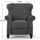 preview thumbnail 18 of 19, Walder Tufted Nailhead Fabric Recliner by Christopher Knight Home