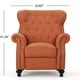 preview thumbnail 8 of 19, Walder Tufted Nailhead Fabric Recliner by Christopher Knight Home