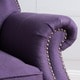 preview thumbnail 9 of 19, Walder Tufted Nailhead Fabric Recliner by Christopher Knight Home