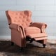 preview thumbnail 5 of 19, Walder Tufted Nailhead Fabric Recliner by Christopher Knight Home