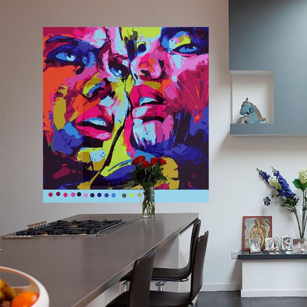 Full Color Colorful Portrait Modern Art Wall Decal Sticker Size 22x22 Frst Full Color Colorful Portrait Modern Art Wall Decal Sticker Size 22x22 Frst