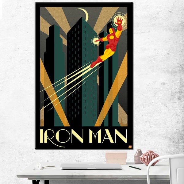 Iron Man - Art Deco - 24x36 canvas by Pyramid America - Bed Bath ...