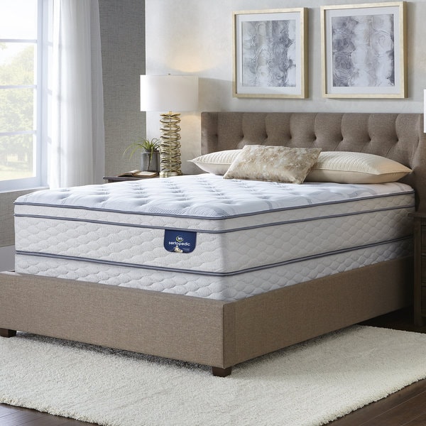 Shop Serta Westview Eurotop Split Queen-size Mattress Set ...